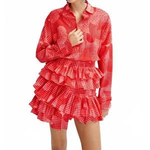 NEW ESSENTIAL ANTWERP embellished shirt in calypso pink